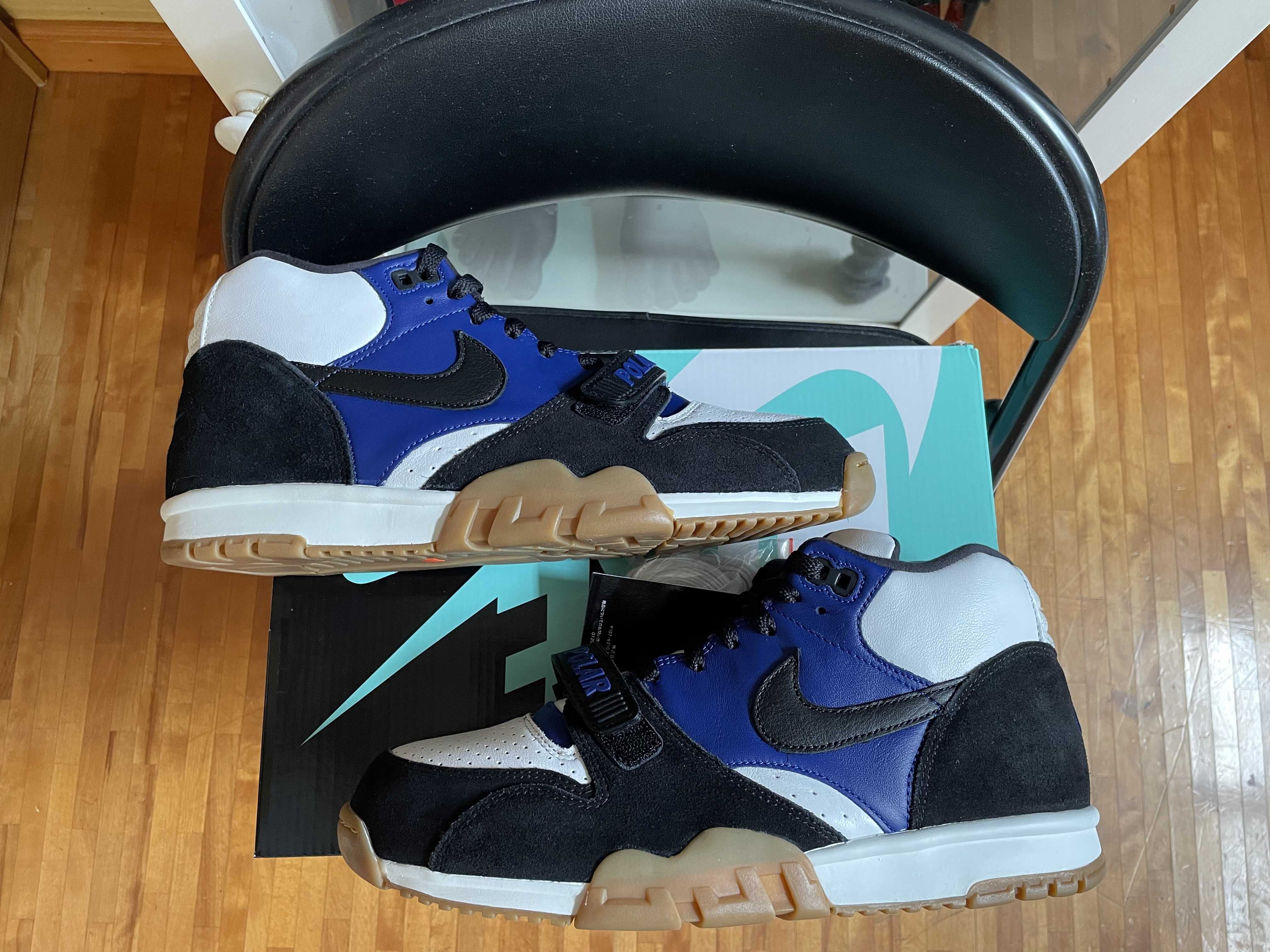 Polar Skate Co × Nike SB Air Trainer 1 "Blue/Black/White"