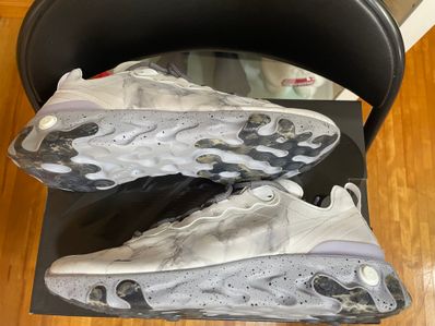 KENDRICK LAMAR×NIKE REACT ELEMENT 55 "PURE PLATINUM/CLEAR-WOLF GREY-BLACK"