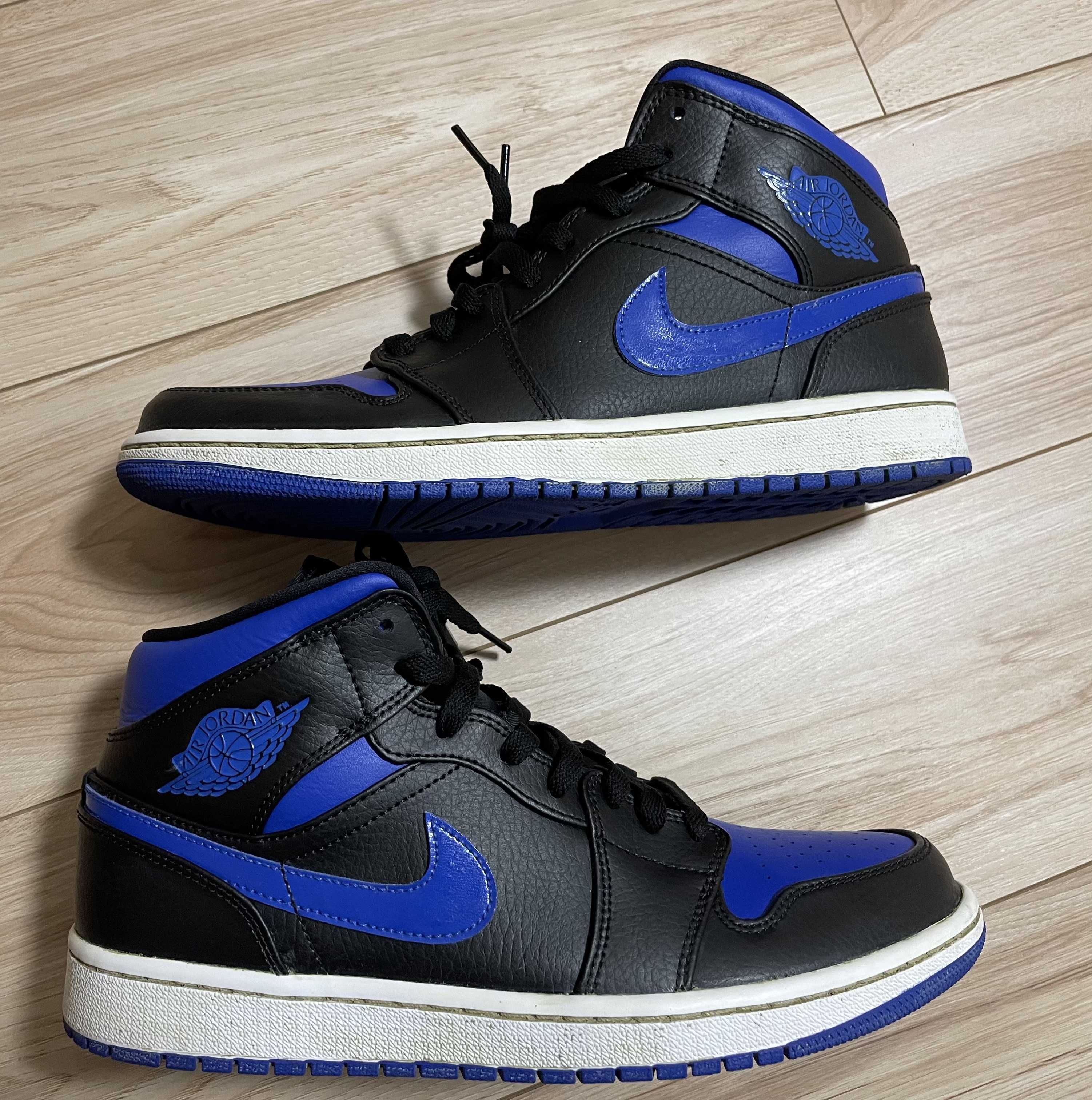 NIKE AIR JORDAN 1 MID "BLACK/BLUE"