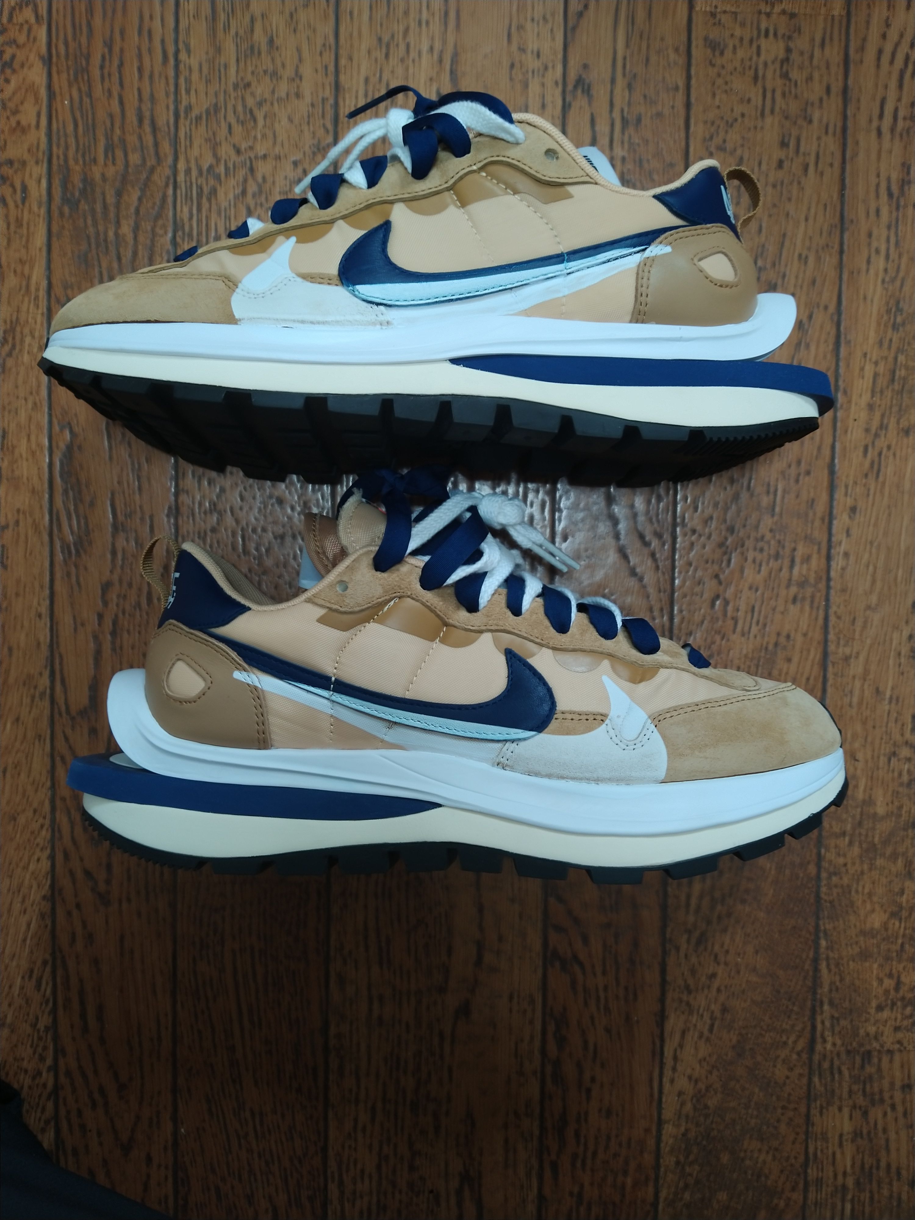 Sacai × Nike Vapor Waffle "Sesame And Blue Void"