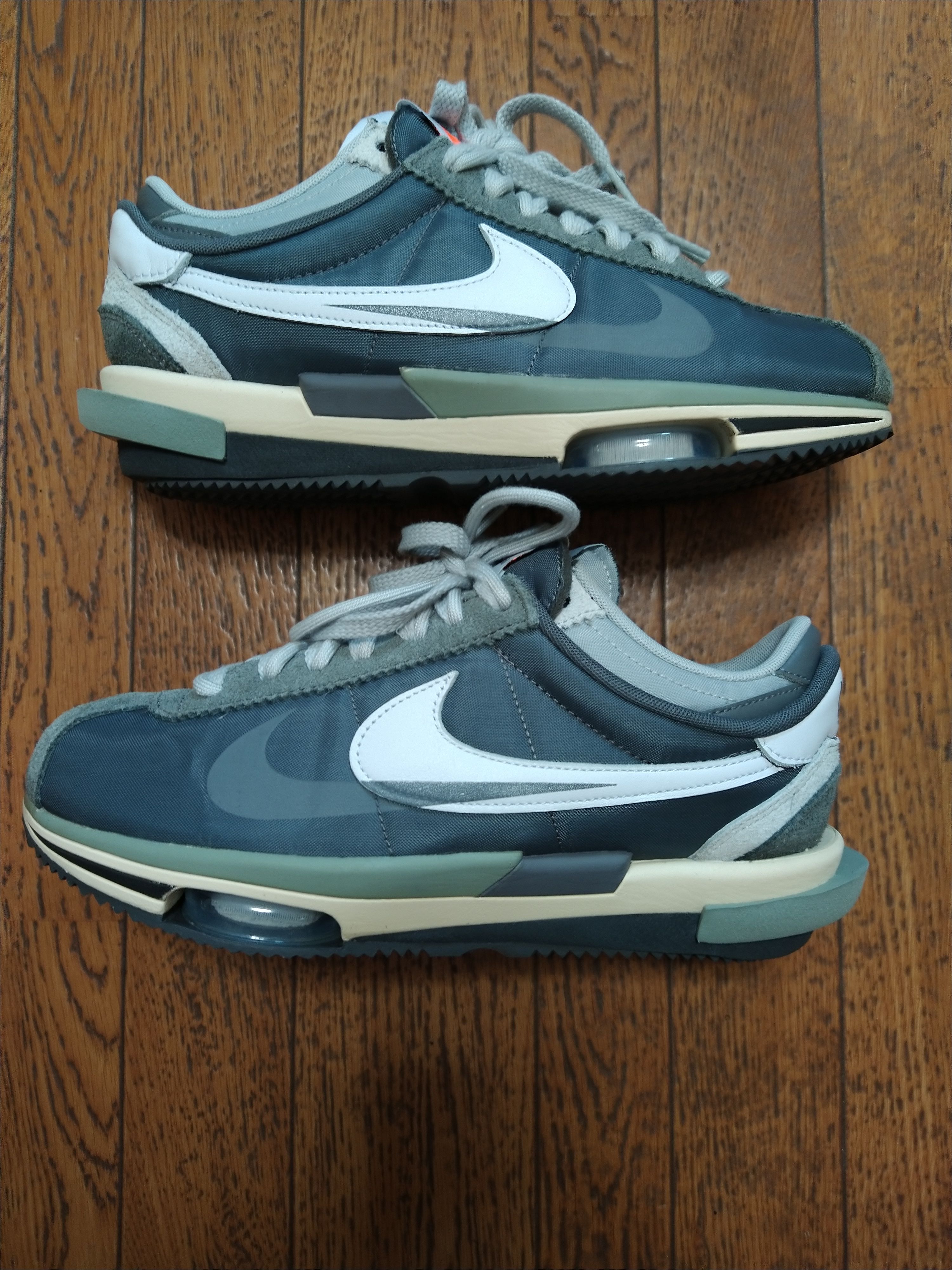 sacai × Nike Zoom Cortez "Iron Grey"
