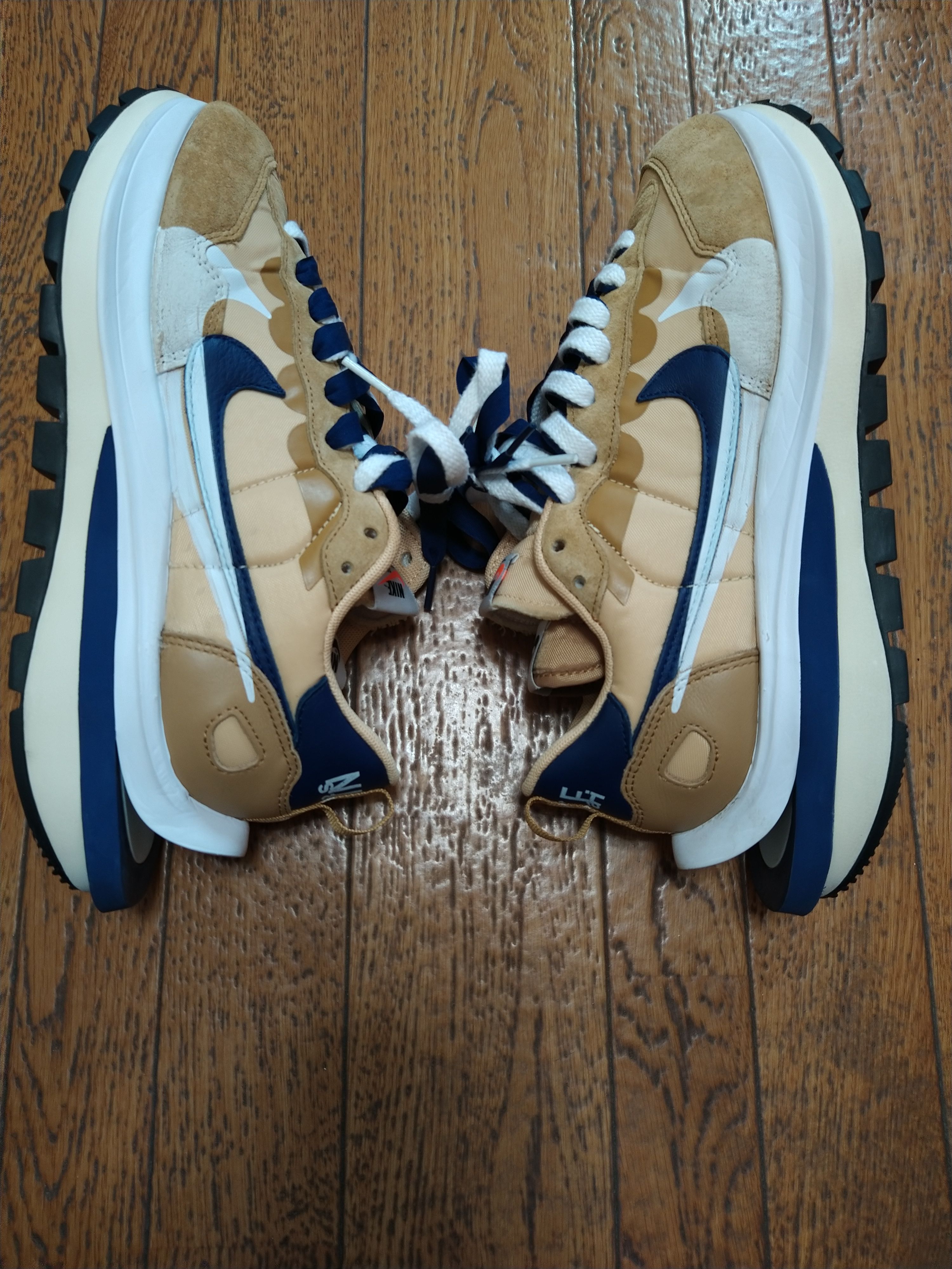 Sacai × Nike Vapor Waffle "Sesame And Blue Void"