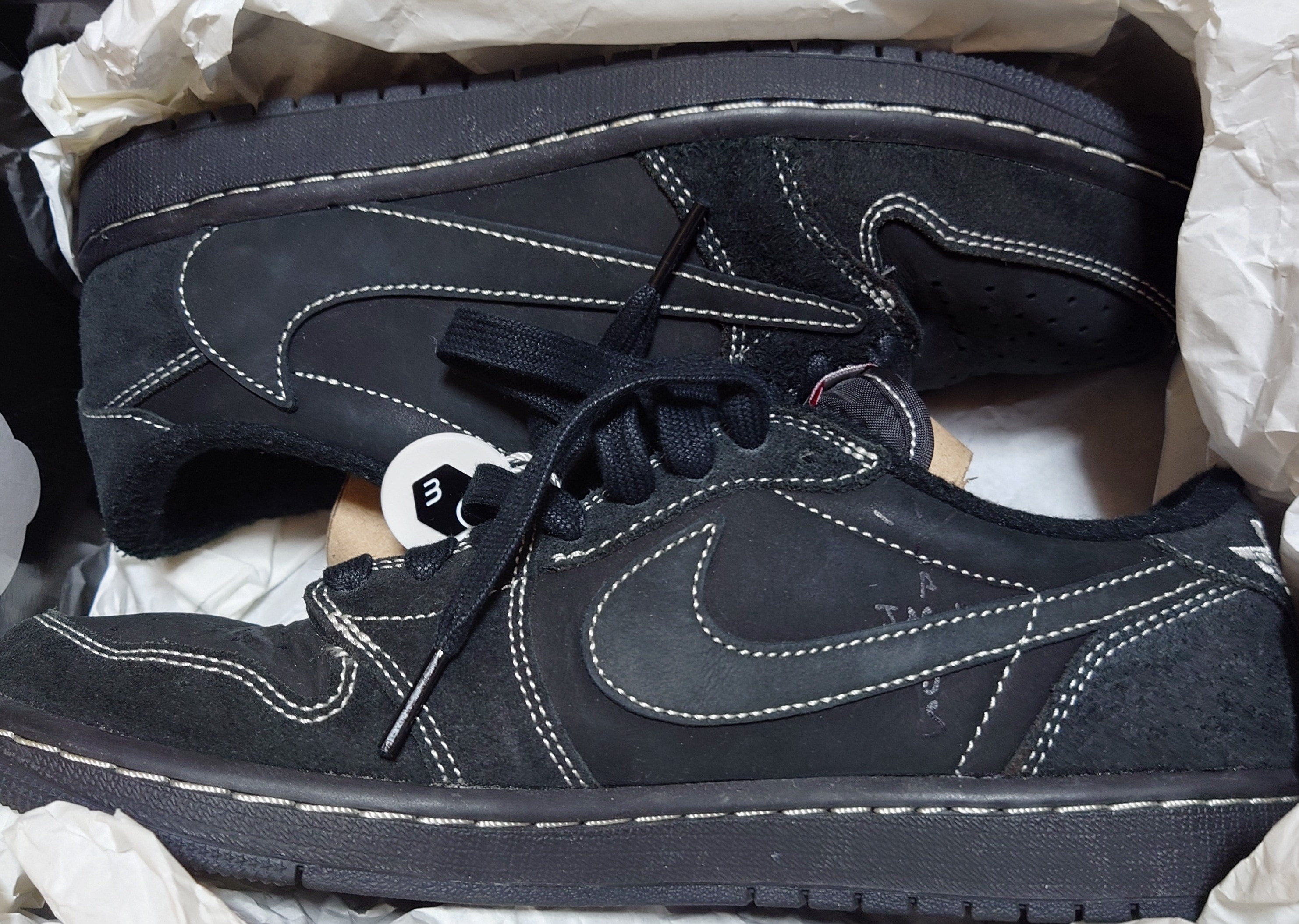 Travis Scott × Nike Air Jordan 1 Low OG SP "Black Phantom"