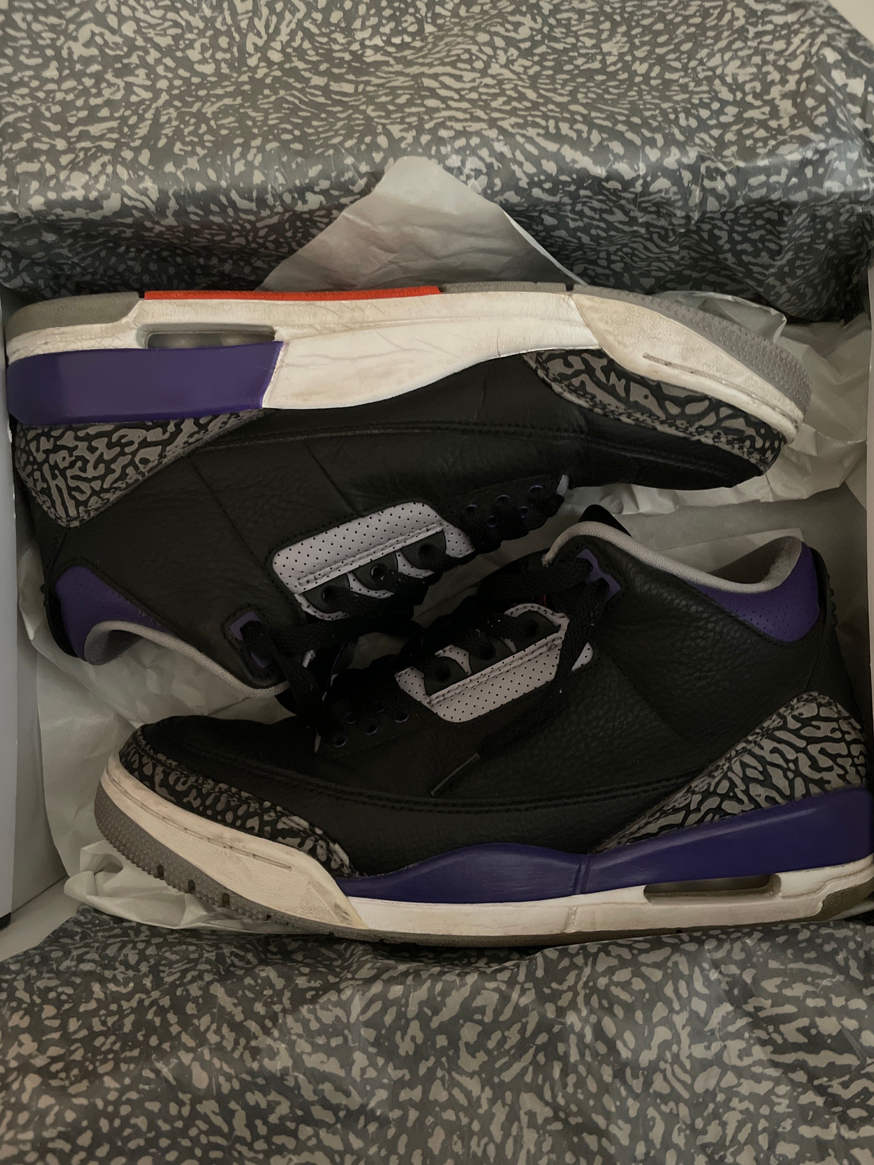 Nike Air Jordan 3 Retro "Black/Court Purple"