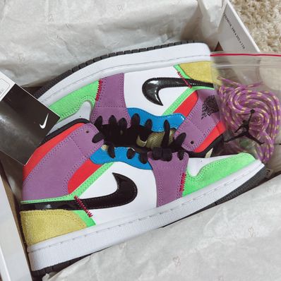 Nike Women's Air Jordan 1 Mid "Multi Color"