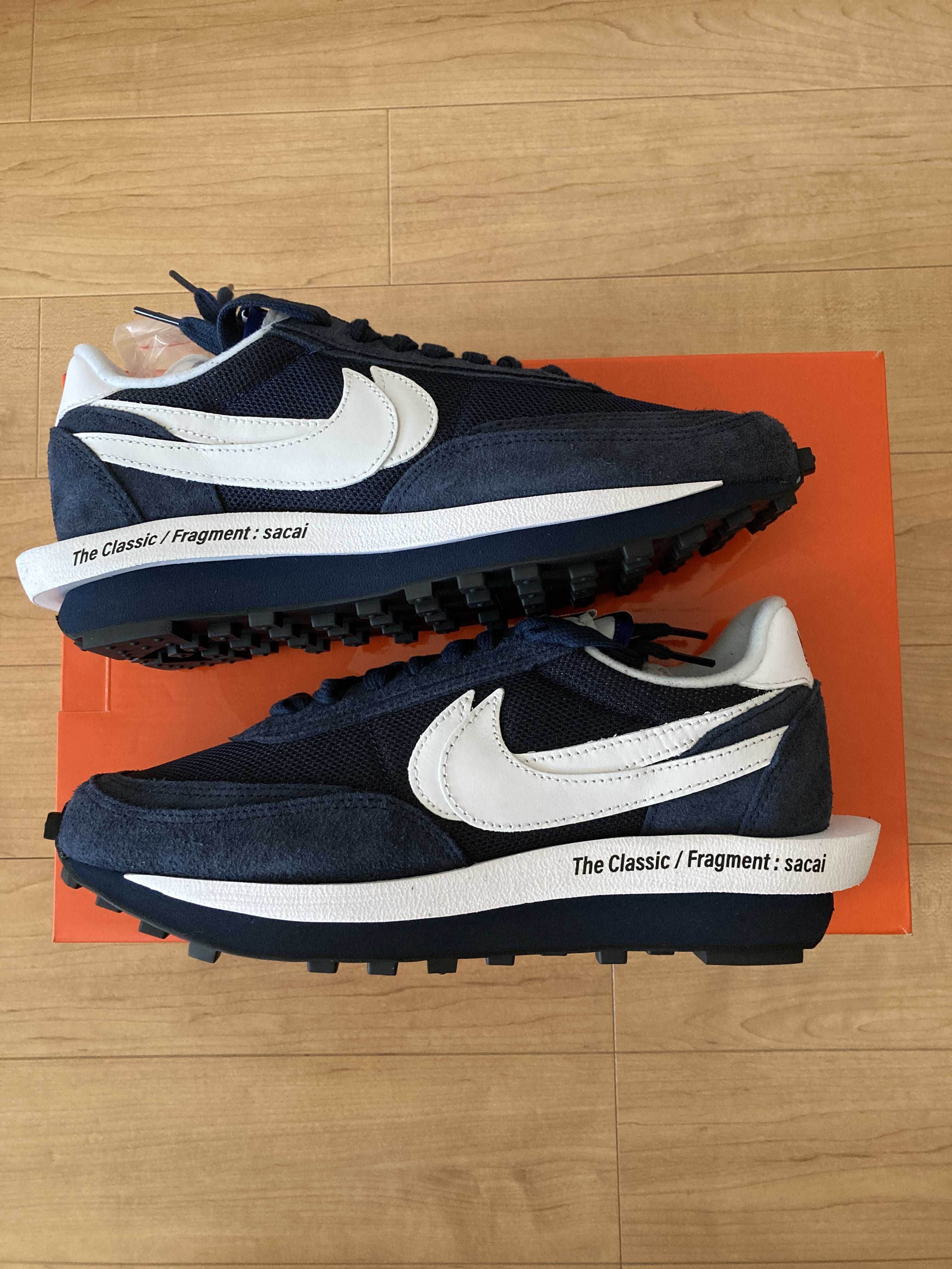Fragment × sacai × Nike LD Waffle "Blackended Blue"
