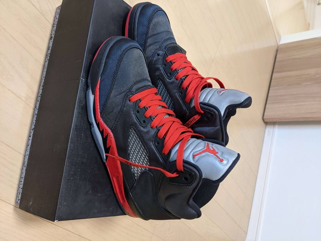 Air Jordan 5 Satin "Bred"