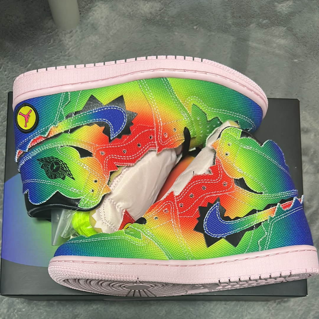 J Balvin × Nike Air Jordan 1 High OG "Rainbow"