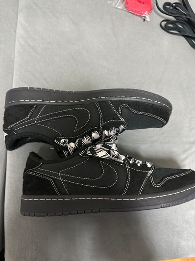 Travis Scott × Nike Air Jordan 1 Low OG SP "Black Phantom"