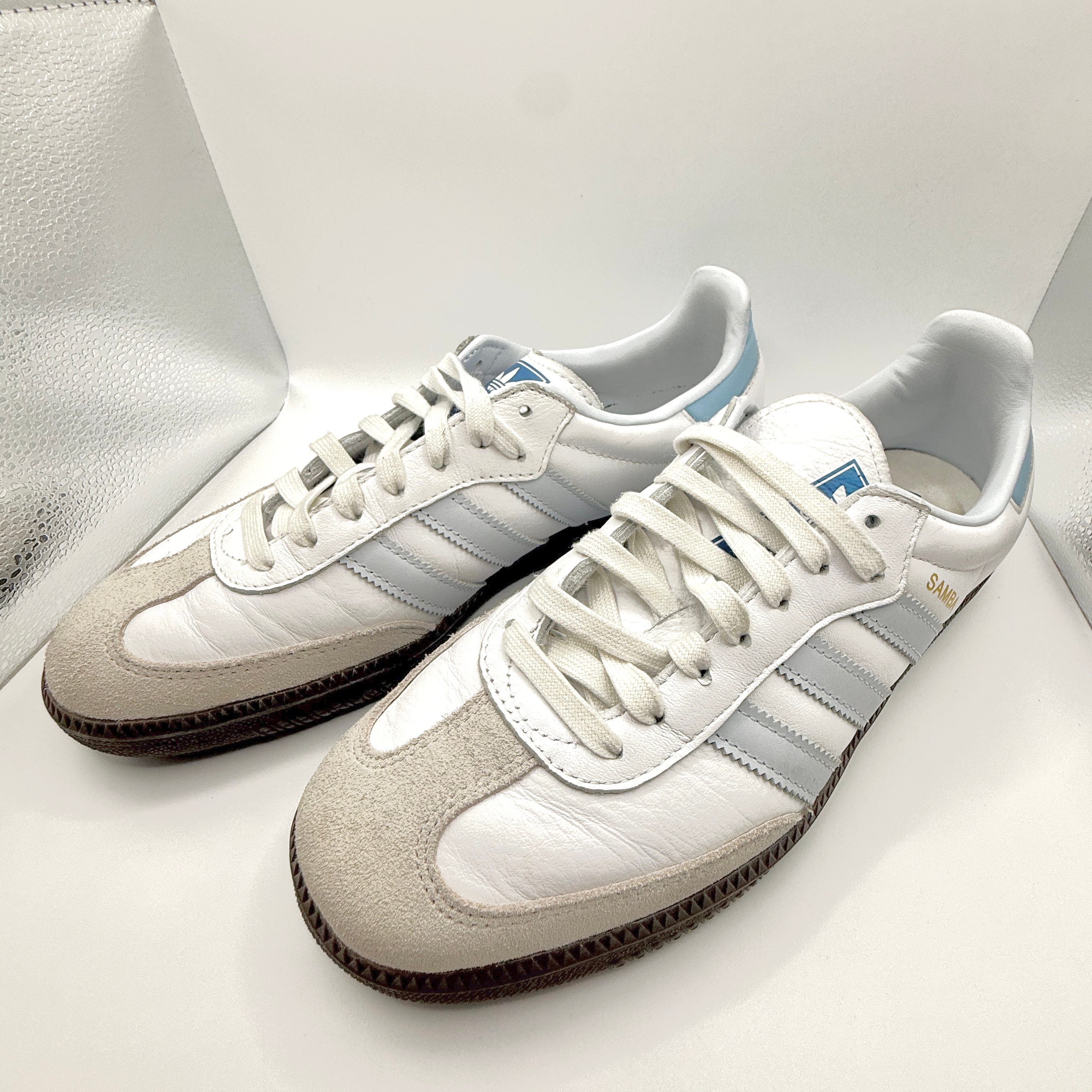 adidas Samba OG "Footwear White/Clear Sky/Blue"