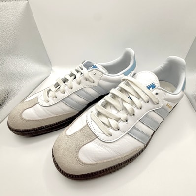 adidas Samba OG "Footwear White/Clear Sky/Blue"