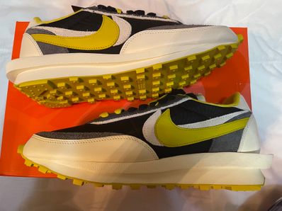 UNDERCOVER × sacai × Nike LD Waffle "Black/Sail-Dark Grey-Bright Citron"