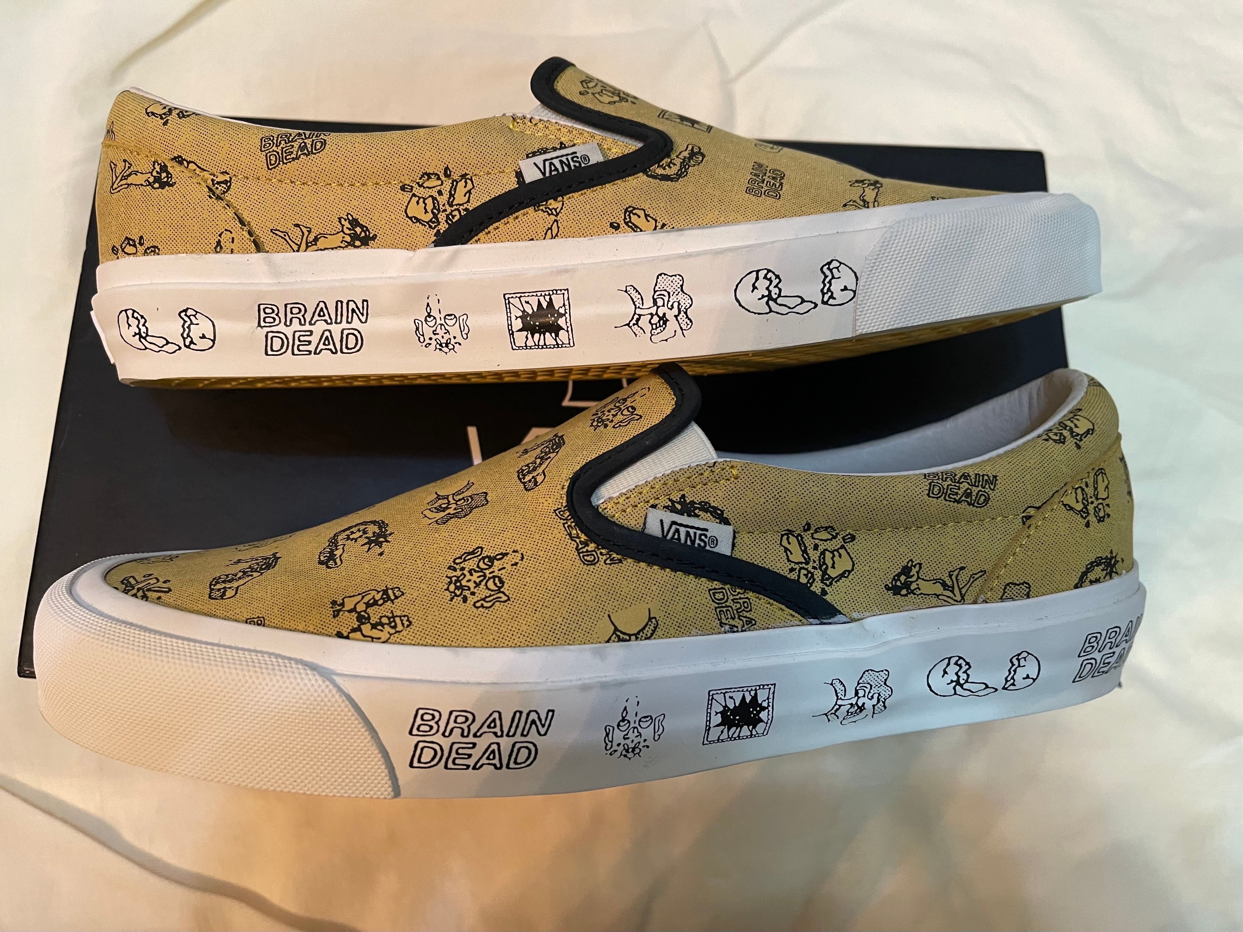 Brain Dead × Vans Slip-On "Gold"