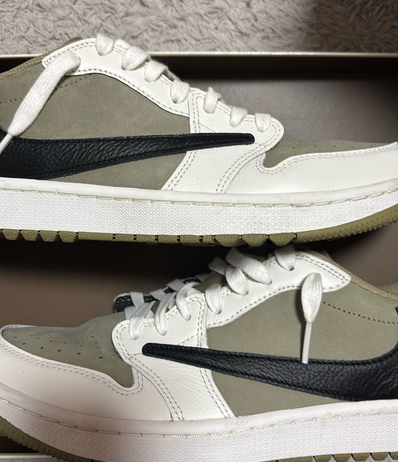 Travis Scott × Nike Air Jordan 1 Low Golf NRG "Neutral Olive"
