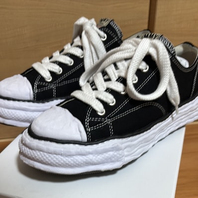 Maison MIHARA YASUHIRO PETERSON 23 OG Sole Canvas Low-top Sneaker "Black" (A11FW702)