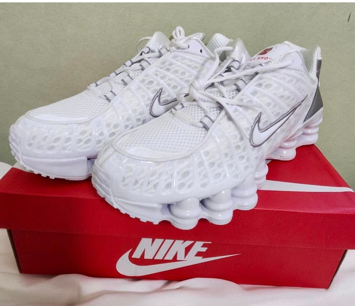 Nike Women's Shox TL "White and Max Orange"