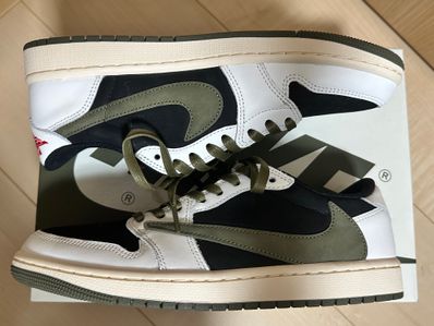Travis Scott × Nike Women's Air Jordan 1 Low OG "Medium Olive"