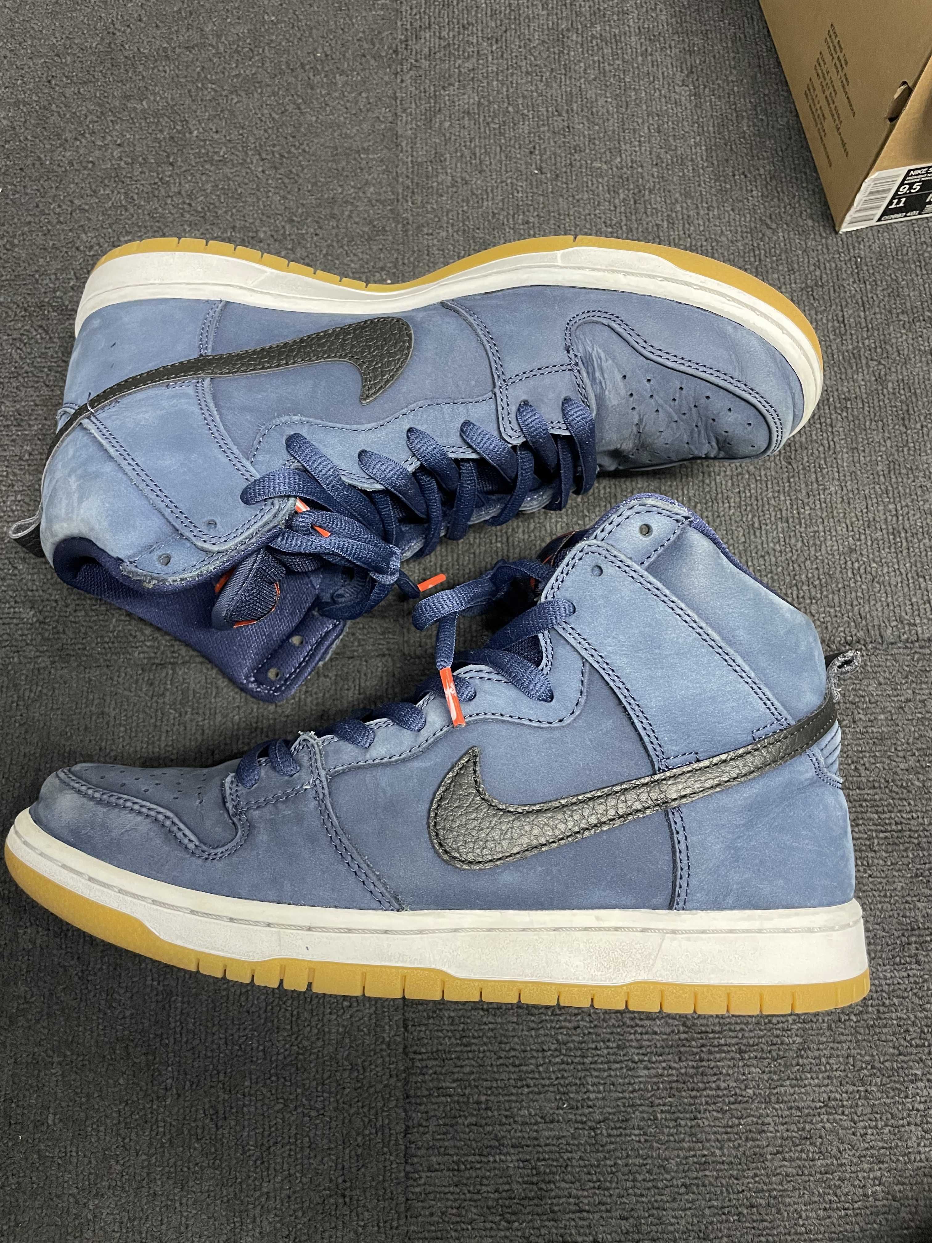 Nike SB Dunk High Orange Label "Obsidian/Black Light Gum Brown"