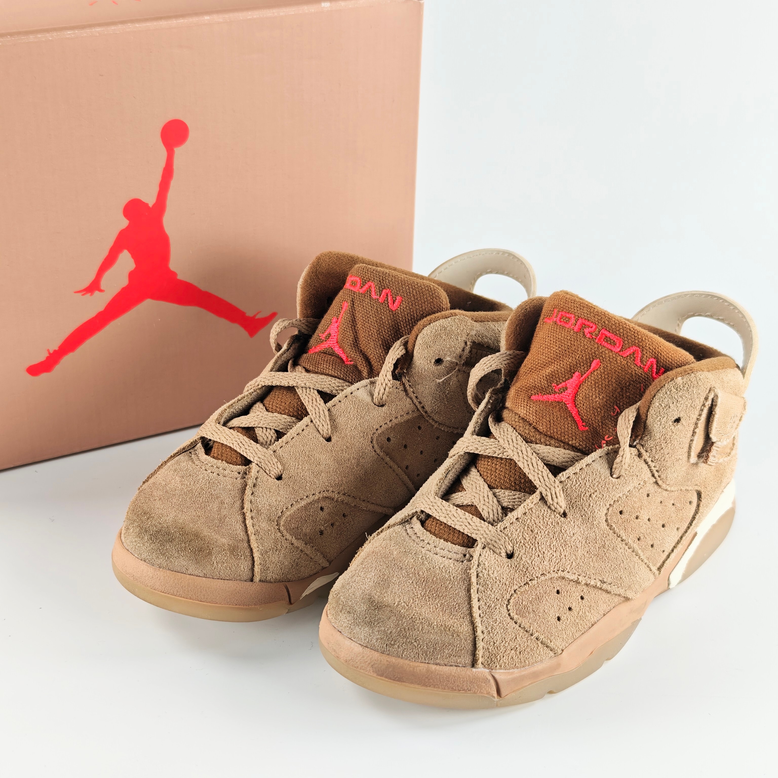 Travis Scott  × Nike TD Air Jordan 6 "British Khaki"