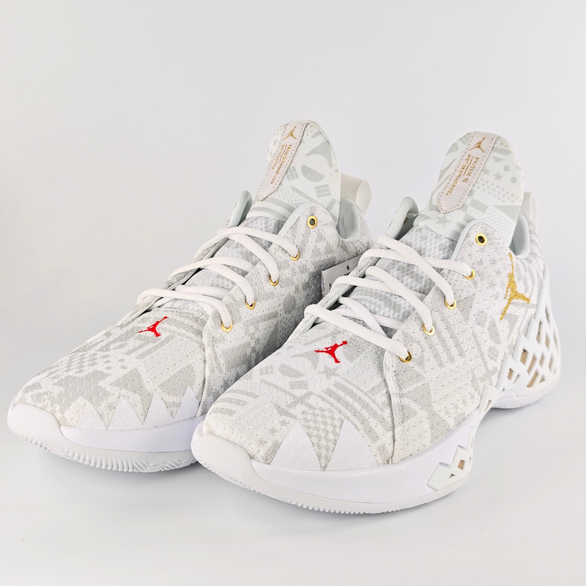 Nike Jordan Jumpman Diamond Low "White/Metallic Gold"