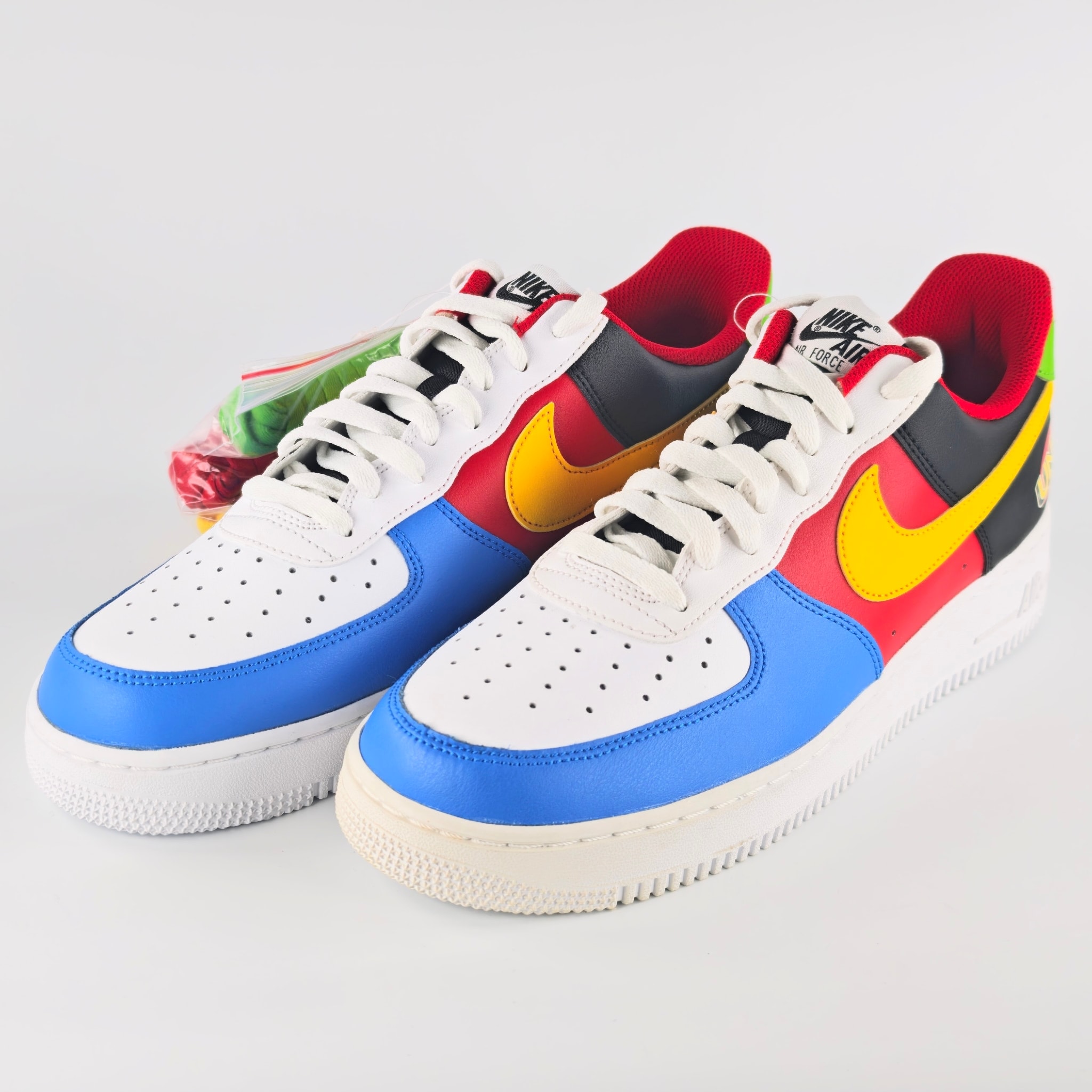 UNO x Nike Air Force 1 Low "White/Yellow/University Red"
