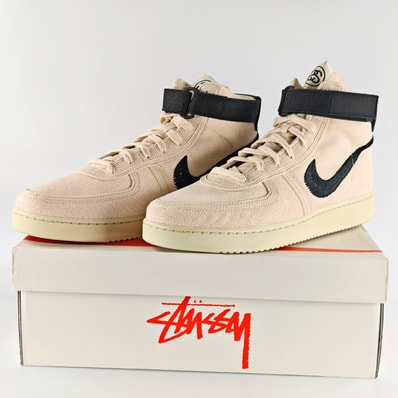 Stussy × Nike Vandal High "Fossil"