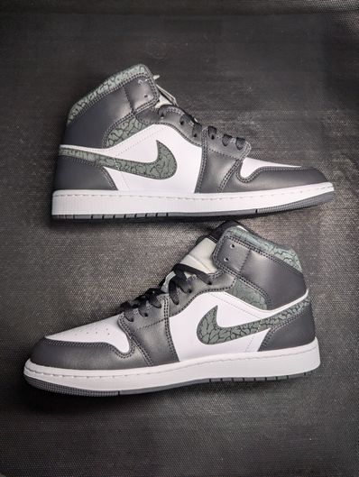 Nike Air Jordan 1 Mid "Panda Elephant/Safari"