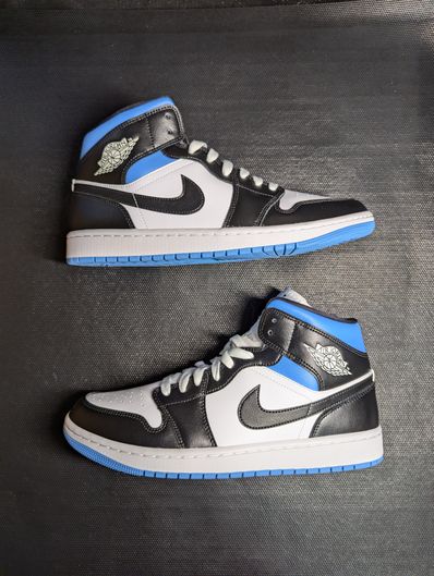 Nike Women's Air Jordan 1 Mid "Black/University Blue"
