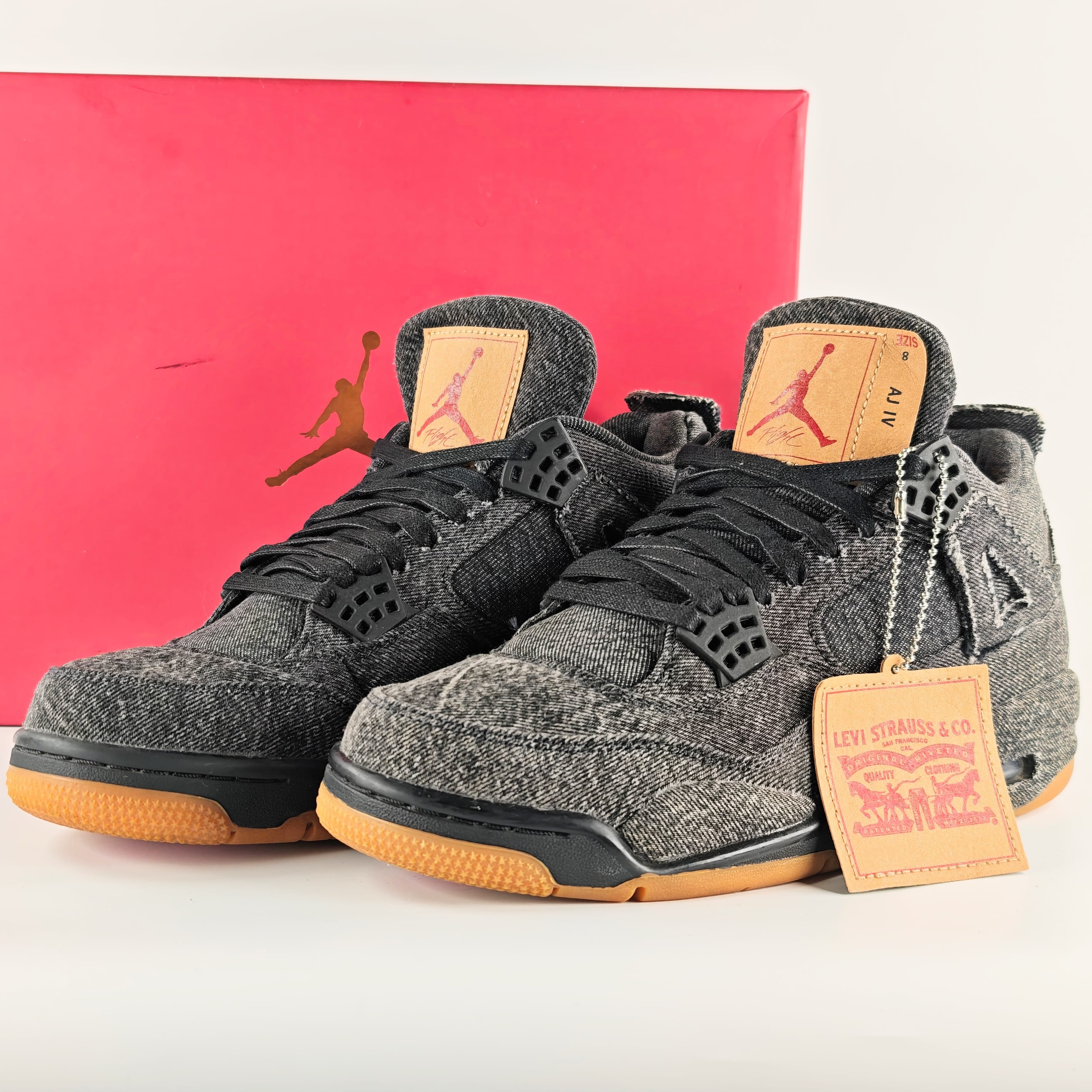 Nike × Levi's Air Jordan 4 "Black Denim" (LEVIS Tab)