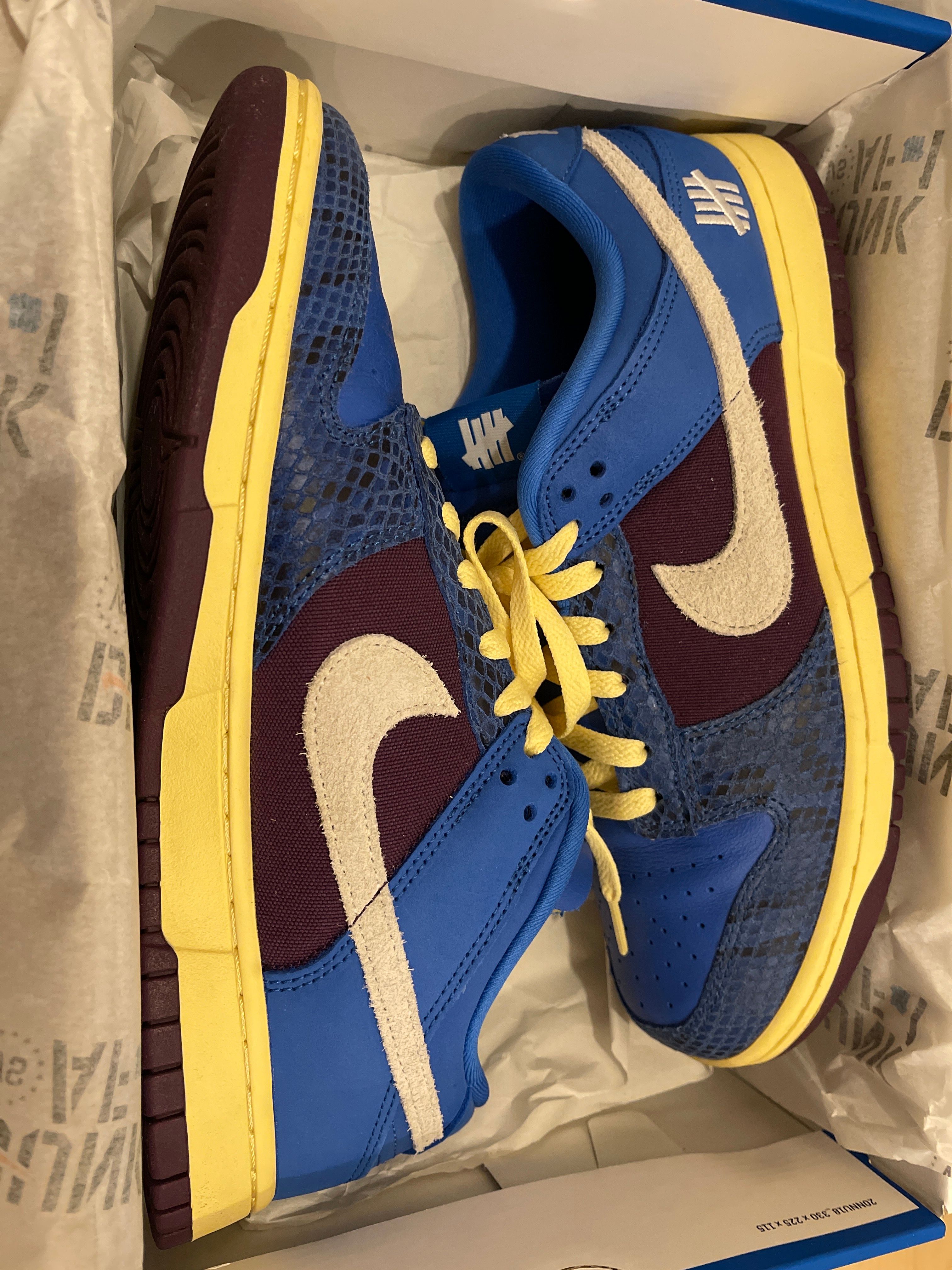 UNDEFEATED × Nike Dunk Low SP "Royal"