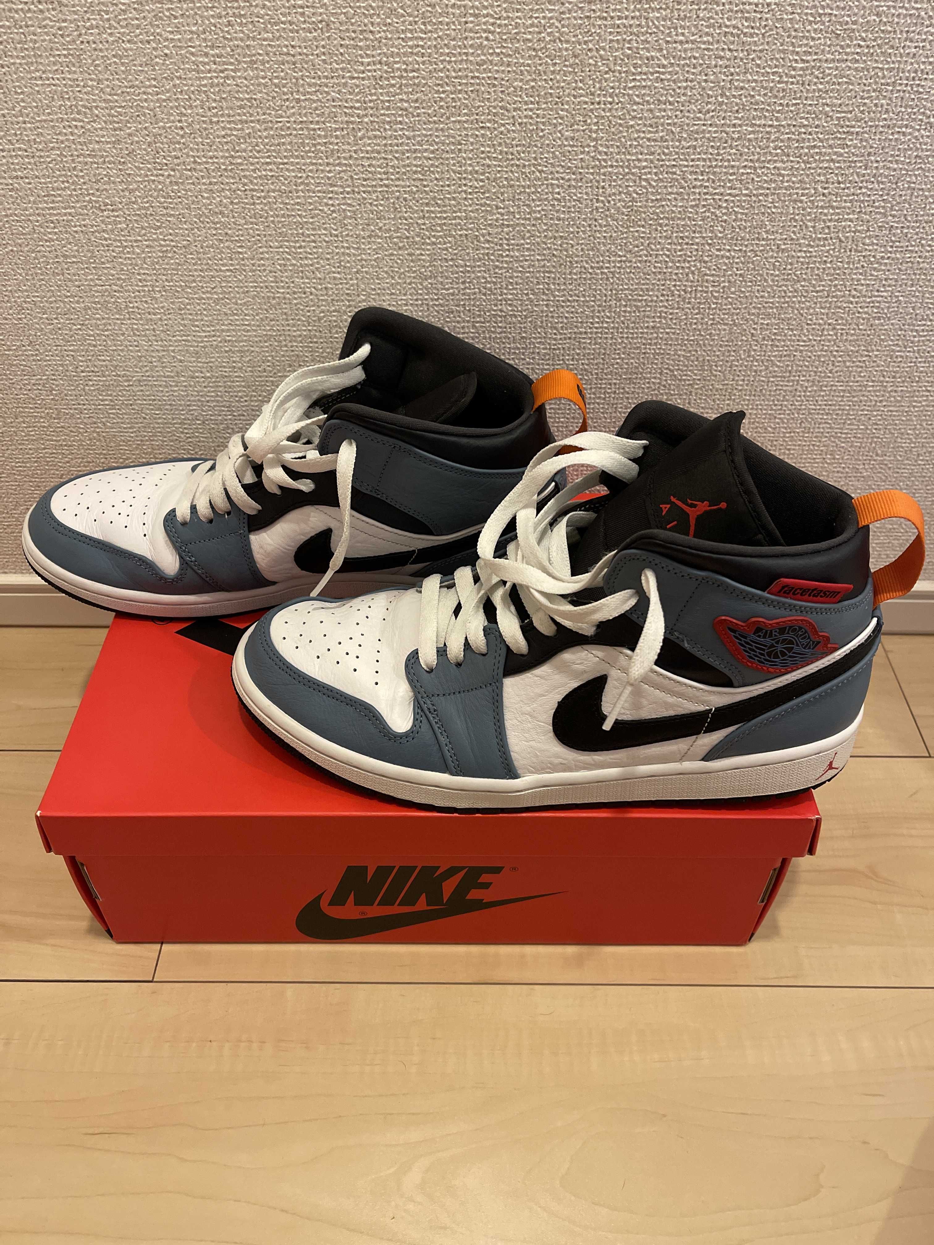 FACETASM × Nike Air Jordan 1 Mid "White/Navy"