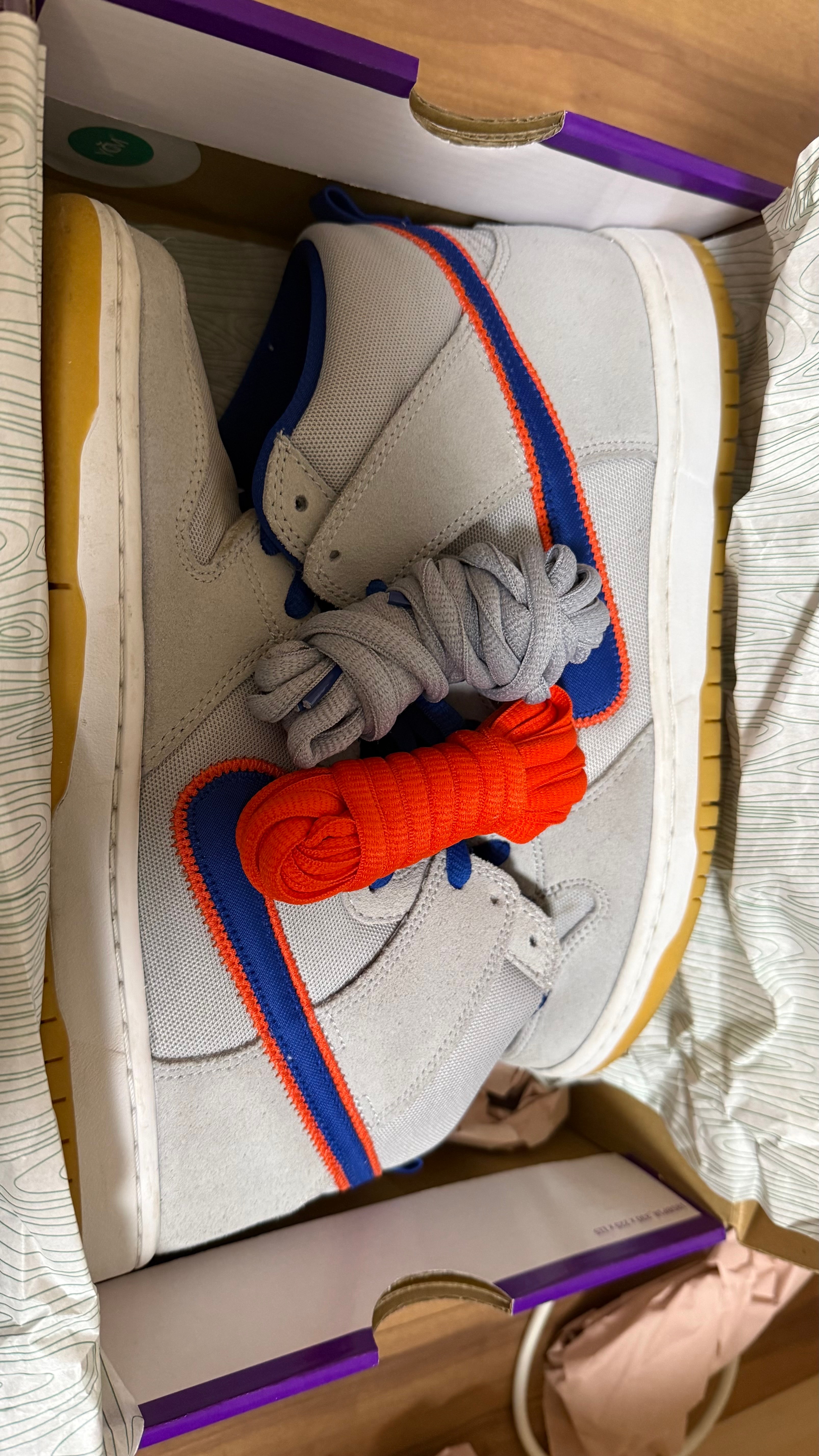 Nike SB Dunk High "Rush Blue and Team Orange/New York Mets" 