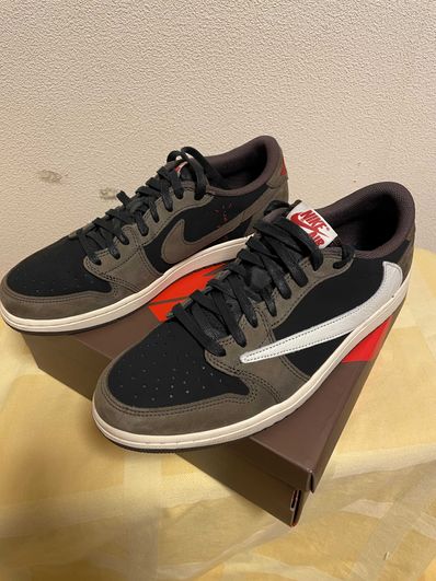 Travis Scott × Nike Air Jordan 1 Low OG SP-T "Black/Dark Mocha"