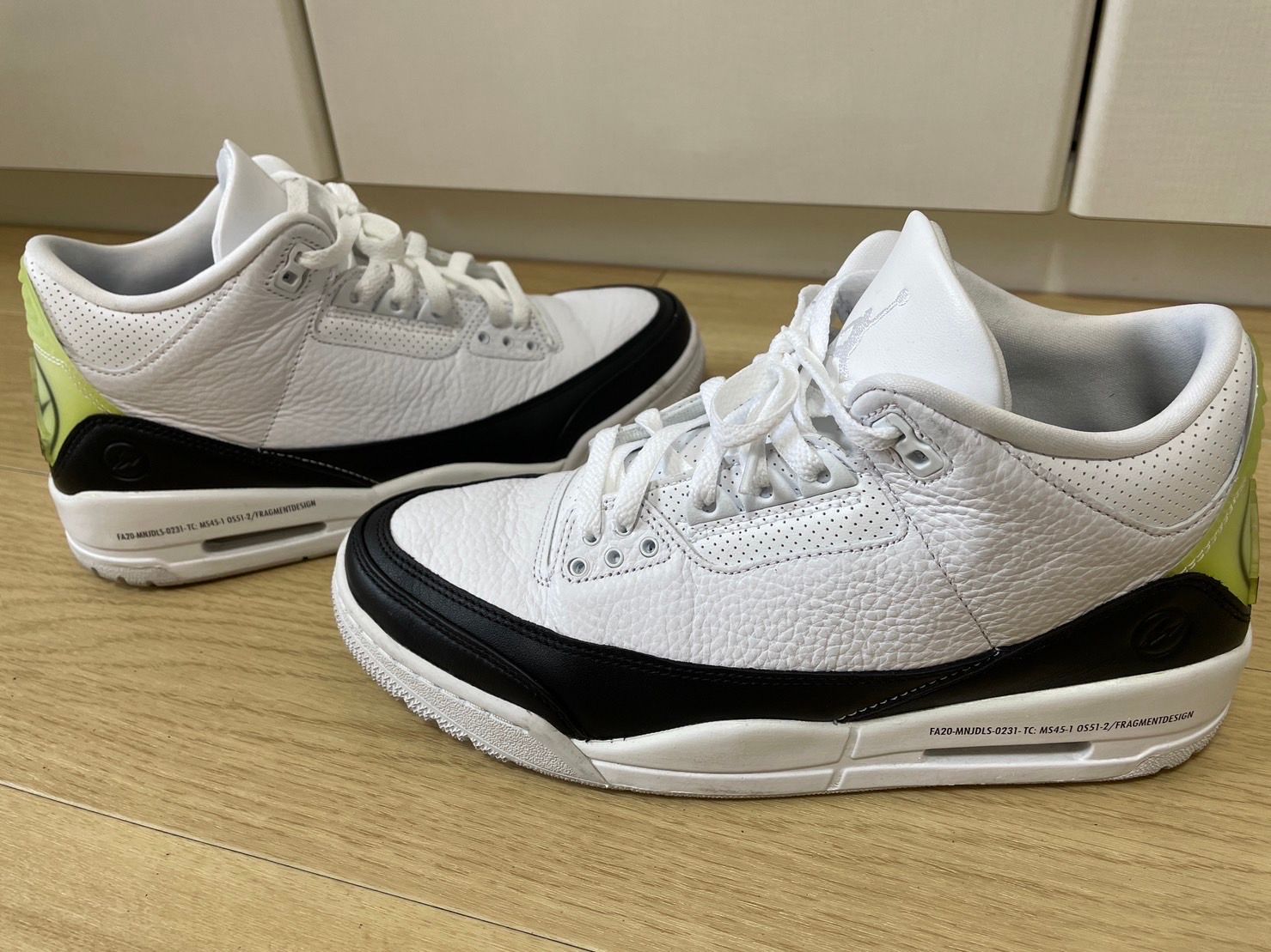 Fragment × Nike Air Jordan 3 "White/Black"