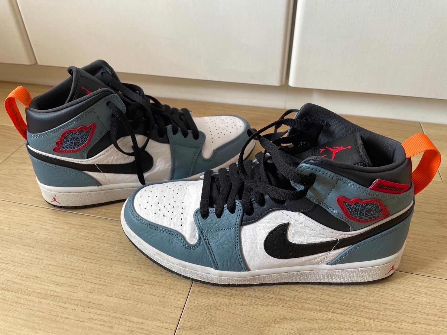 FACETASM × Nike Air Jordan 1 Mid "White/Navy"