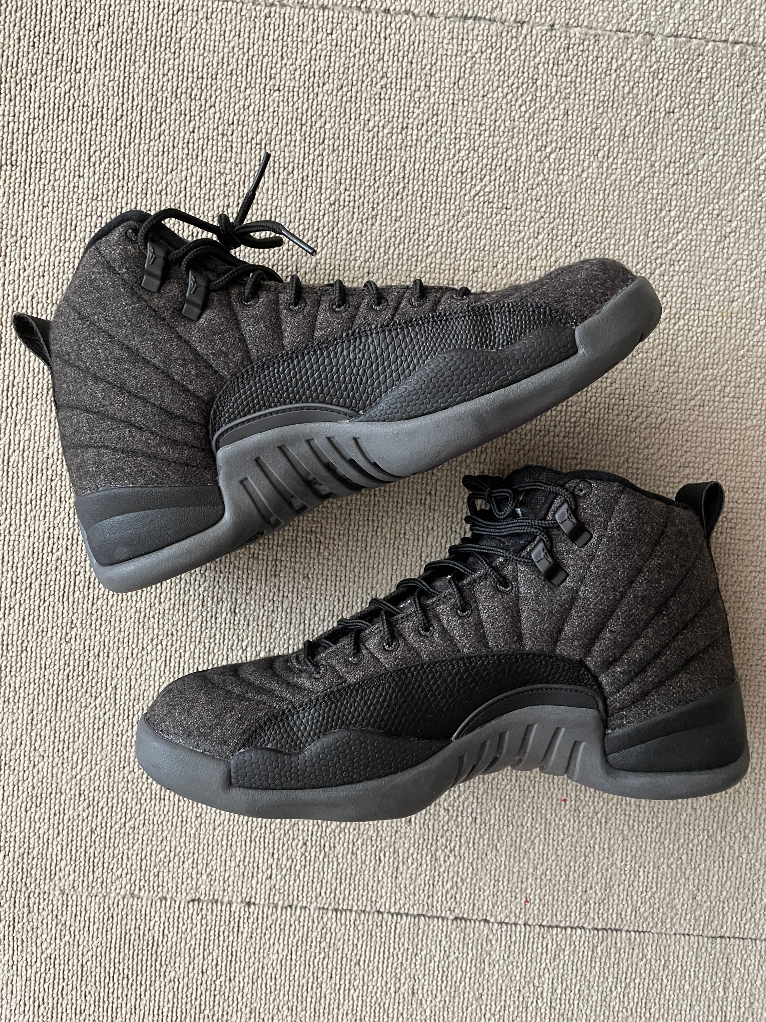 NIKE AIR JORDAN 12 RETRO "WOLF GREY/UNIVERSITY BLUE-WHITE-MIDNIGHT NAVY"