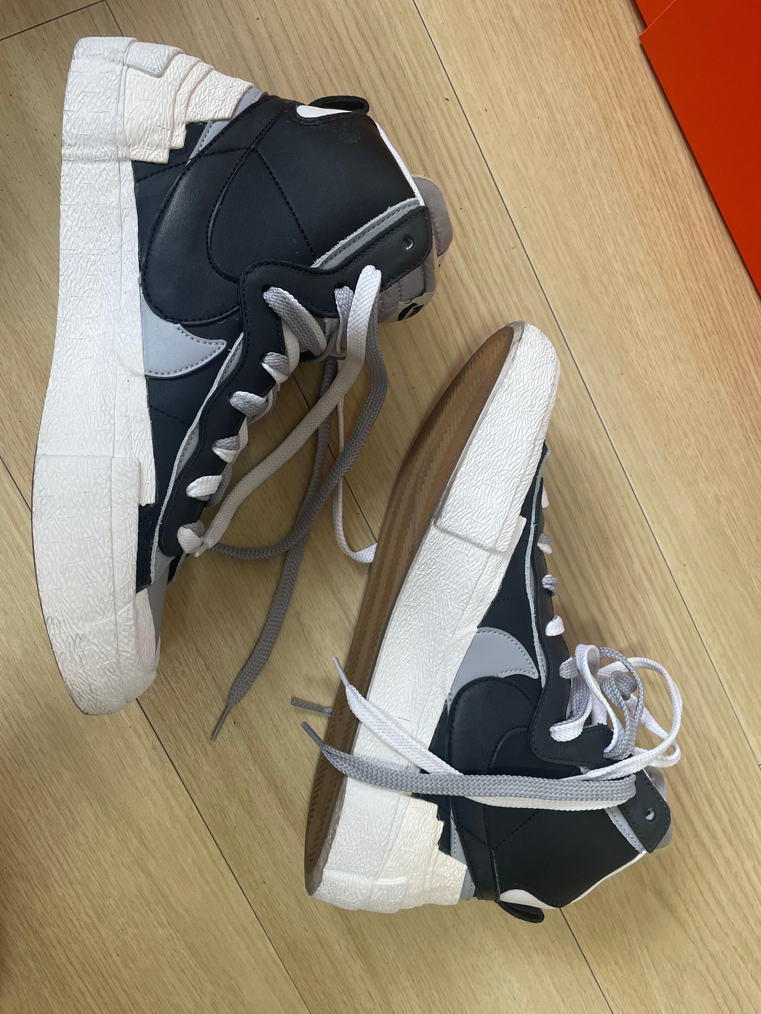 sacai × NIKE BLAZER MID "BLACK/WOLF GREY/WHITE"