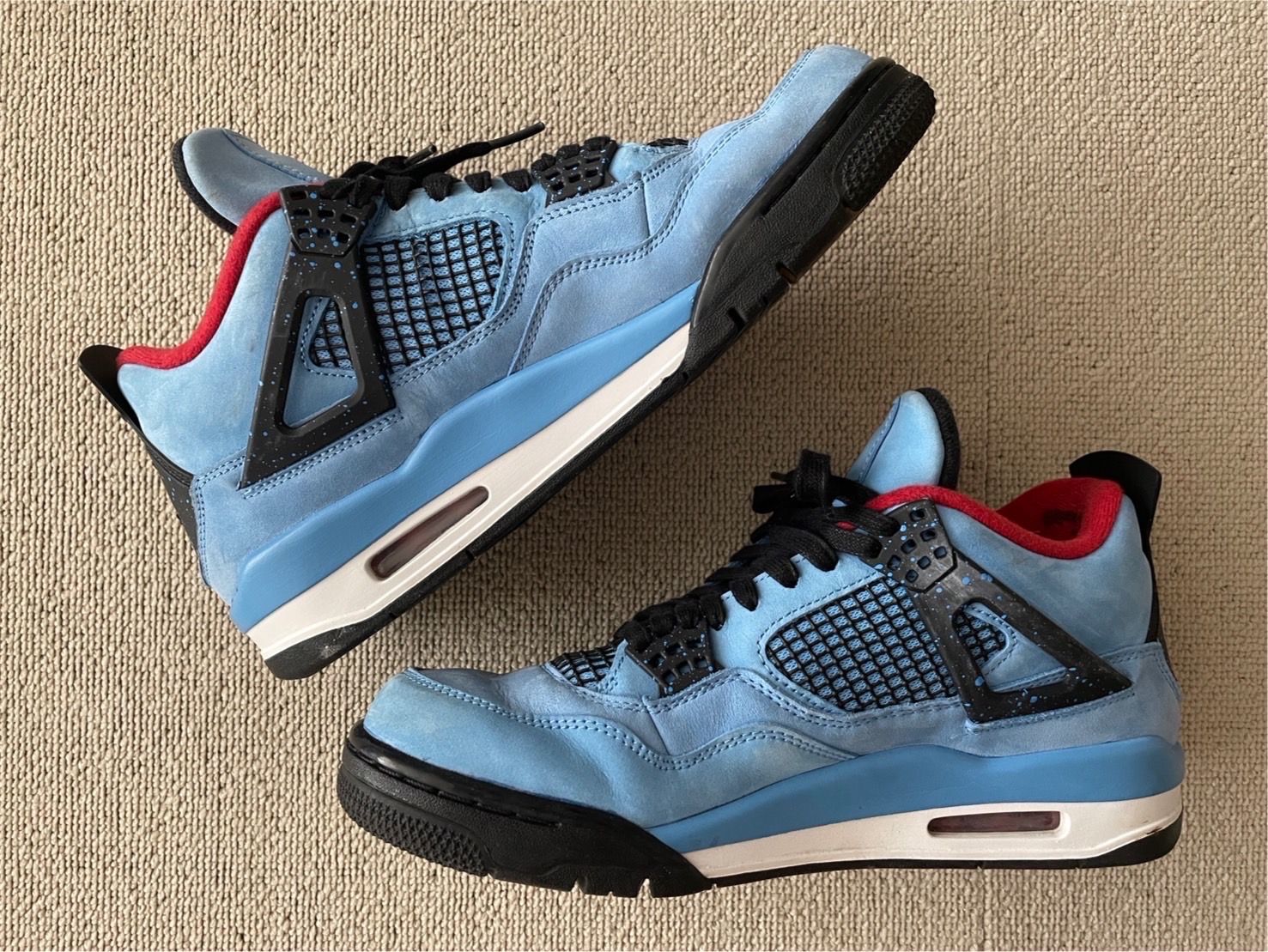 Travis Scott × Nike Air Jordan 4 Retro Cactus Jack "University Blue"