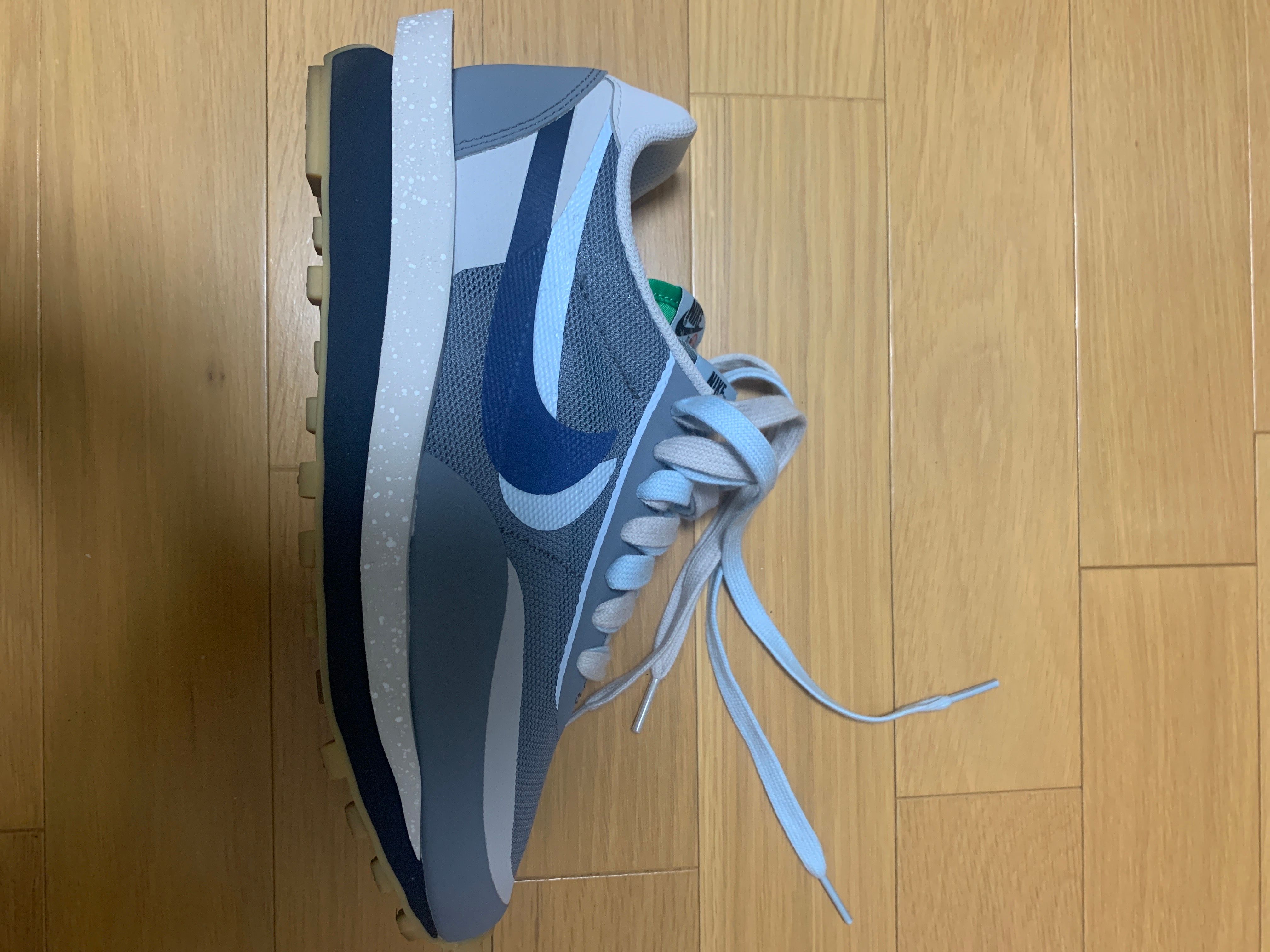 CLOT × Sacai × Nike LD Waffle "Grey Obsidian/Cool Grey"