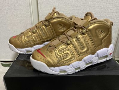 Supreme × Nike Air More Uptempo "Metallic Gold"