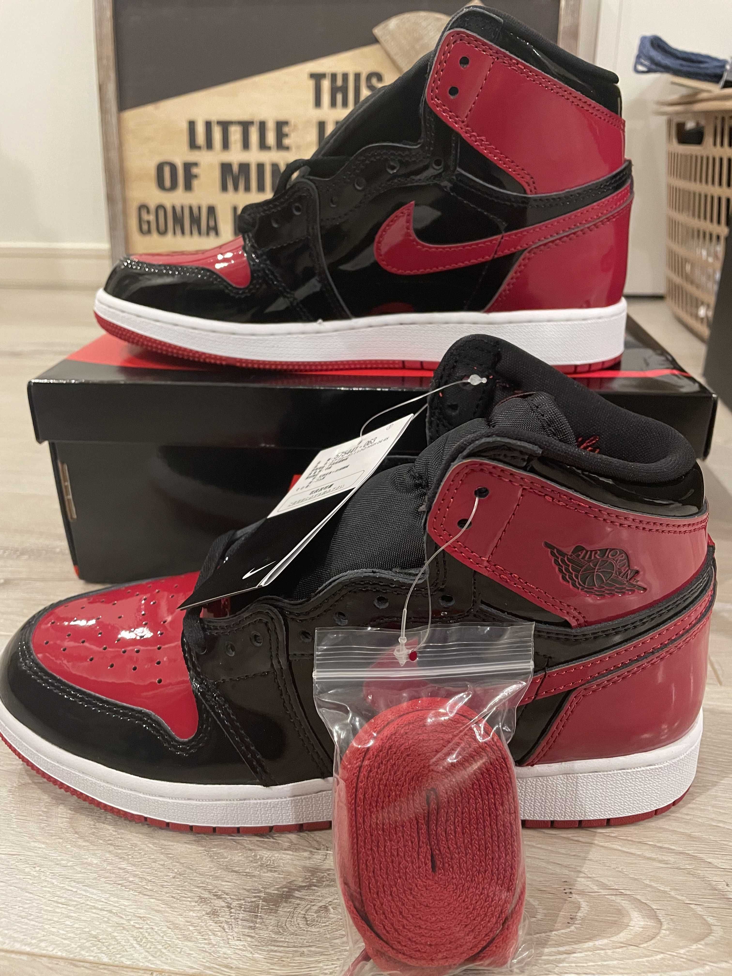 Nike GS Air Jordan 1 High OG "Patent Bred"