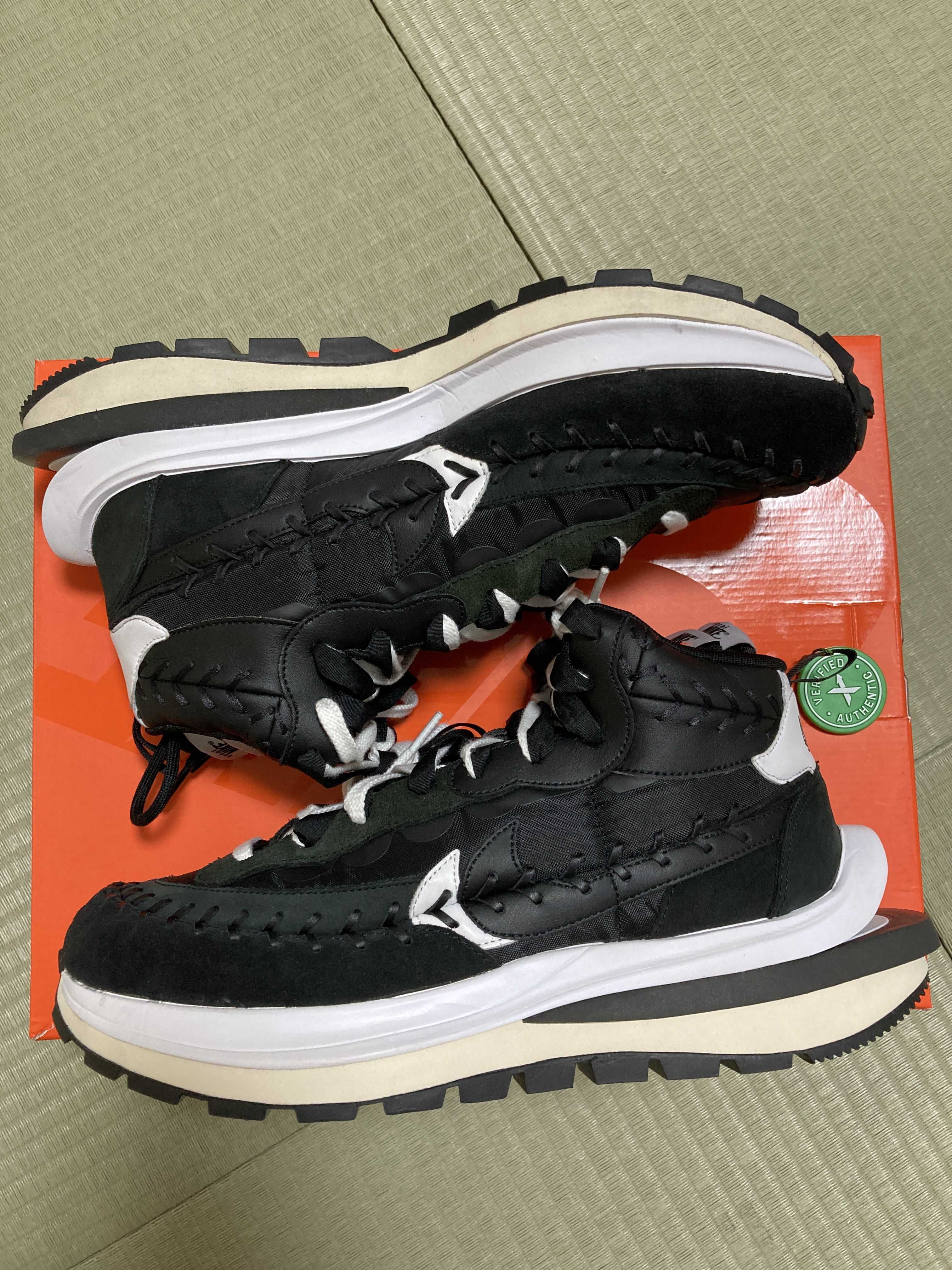 Jean-Paul Gaultier × sacai × Nike Vapor Waffle "Black/Black-White"