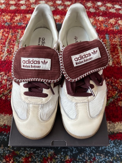 Wales Bonner × adidas Samba Pony Tonal Low "Cream White/Mystery Brown"