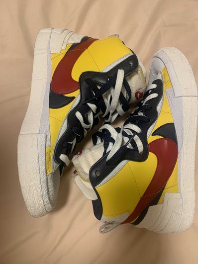 sacai × Nike Blazer Mid "Varsity Maize/Varsity Red"