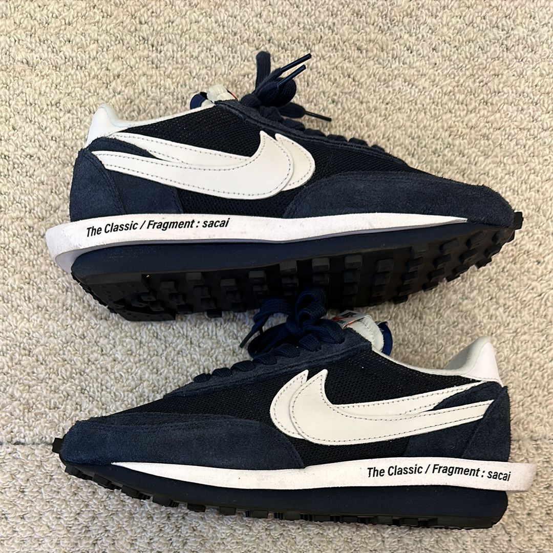 Fragment × sacai × Nike LD Waffle "Blackended Blue"