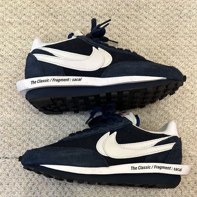 Fragment × sacai × Nike LD Waffle "Blackended Blue"