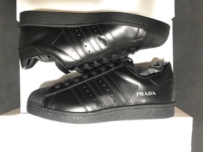 PRADA × adidas Superstar "Black/Core Black-Clack"