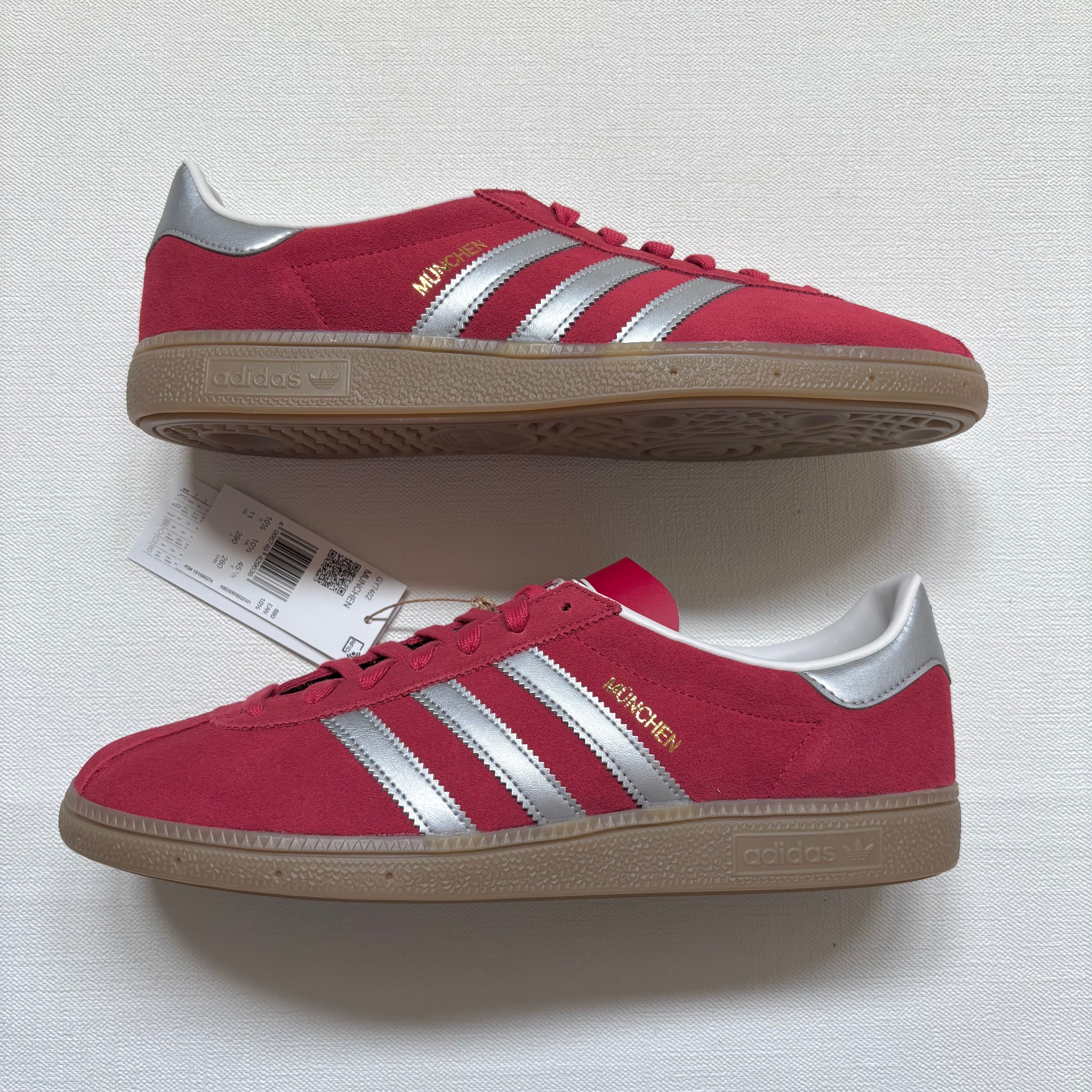adidas Munchen "Scarlet/Matte Silver/Gum"