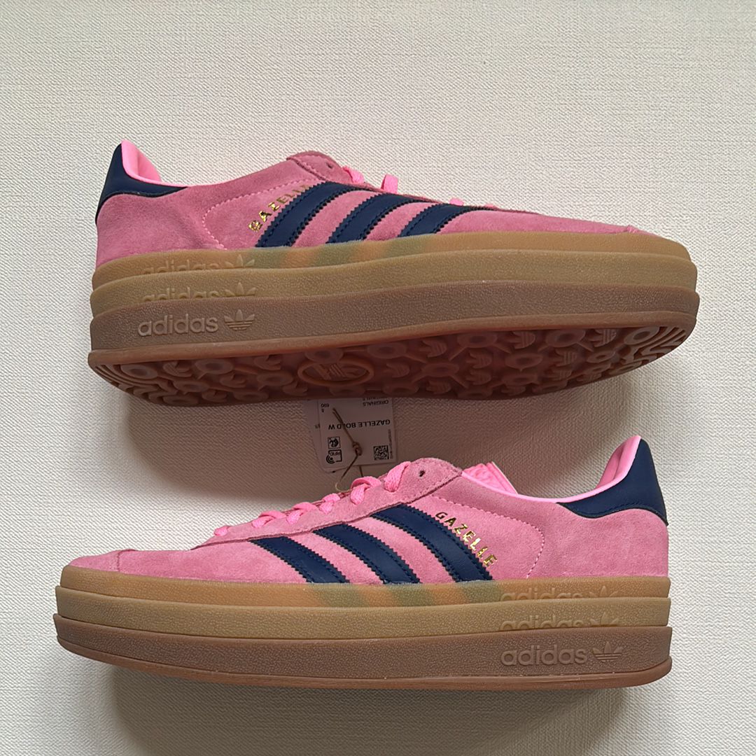 adidas Women's Gazellebold "Pink Glow/Victory Blue/Gum"