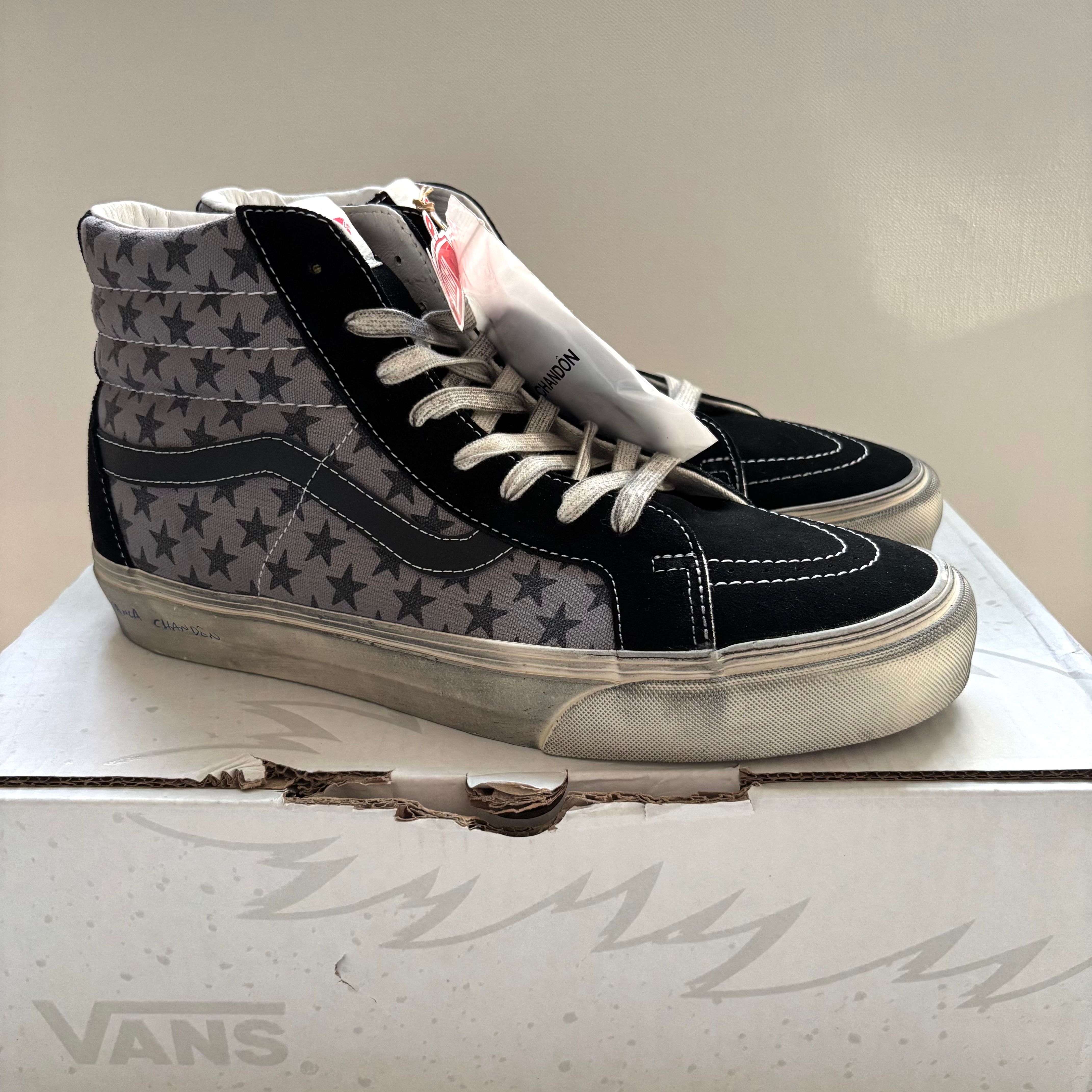 Bianca Chandon × Vault by Vans Sk8-Hi Reissue VLT LX "Black/Gray"